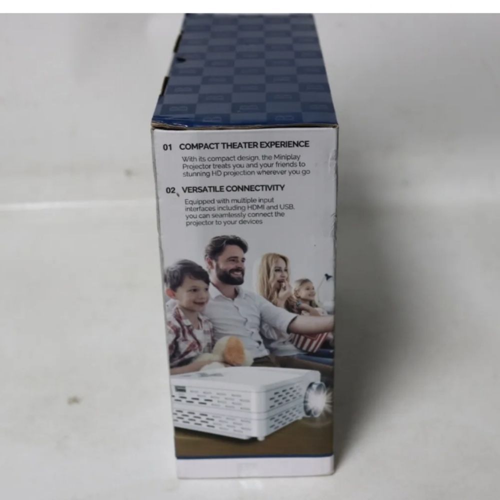 Brookstone MiniPlay Portable Projector w/Remote Control - Picture 4 of 7